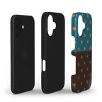 Reflection Dots Brown & Teal - Tough Case