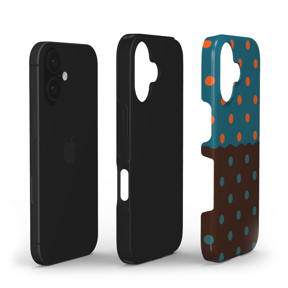 Reflection Dots Brown & Teal - Tough Case