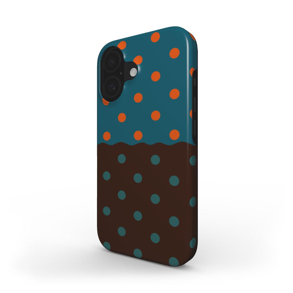 Reflection Dots Brown & Teal - Tough Case