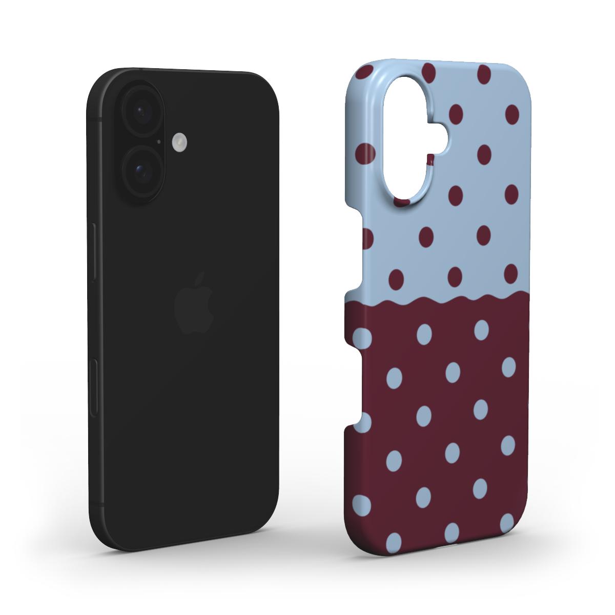 Reflection Dots Blue & Burgundy - Slim Case