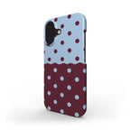 Reflection Dots Blue & Burgundy - Slim Case