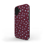 Wild Dots Burgundy & Blue - Tough Case