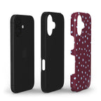 Wild Dots Burgundy & Blue - Tough Case