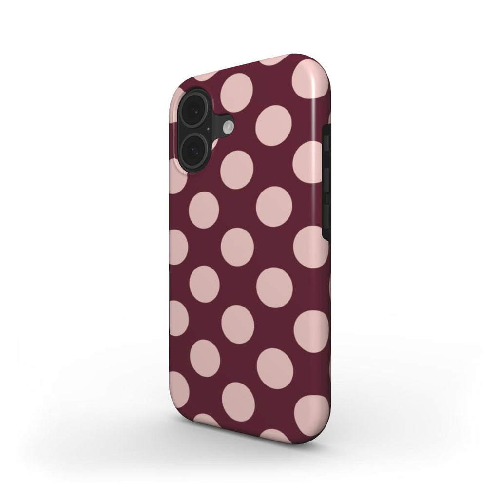 Jumbo Dots Burgundy & Pink - MagSafe Tough Case