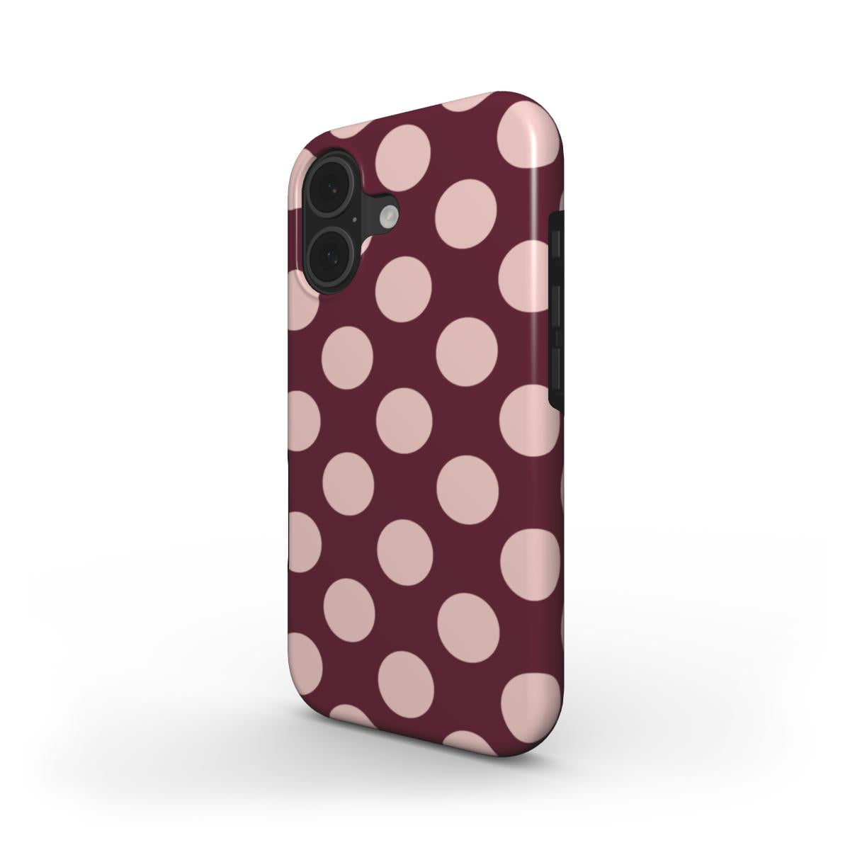 Jumbo Dots Burgundy & Pink - MagSafe Tough Case