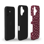 Wild Dots Burgundy & Pink - Tough Case