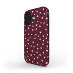 Wild Dots Burgundy & Pink - Tough Case