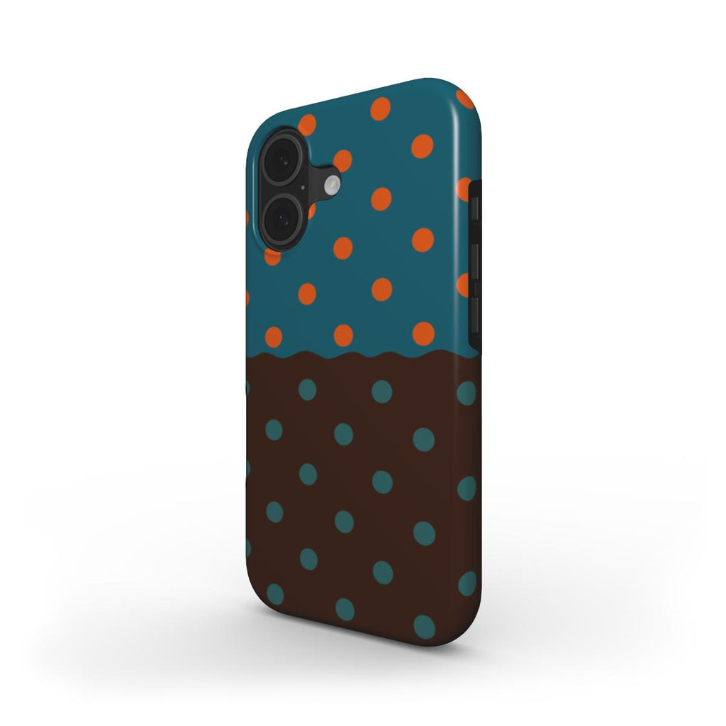 Reflection Dots Brown & Teal - MagSafe Tough Case