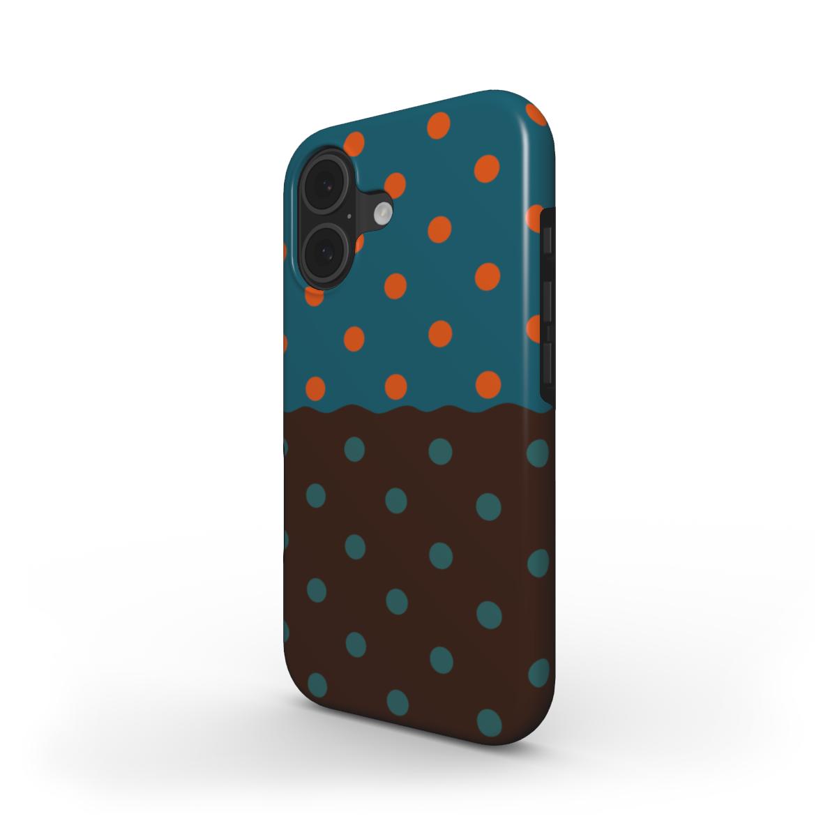 Reflection Dots Brown & Teal - MagSafe Tough Case