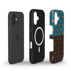 Reflection Dots Brown & Teal - MagSafe Tough Case