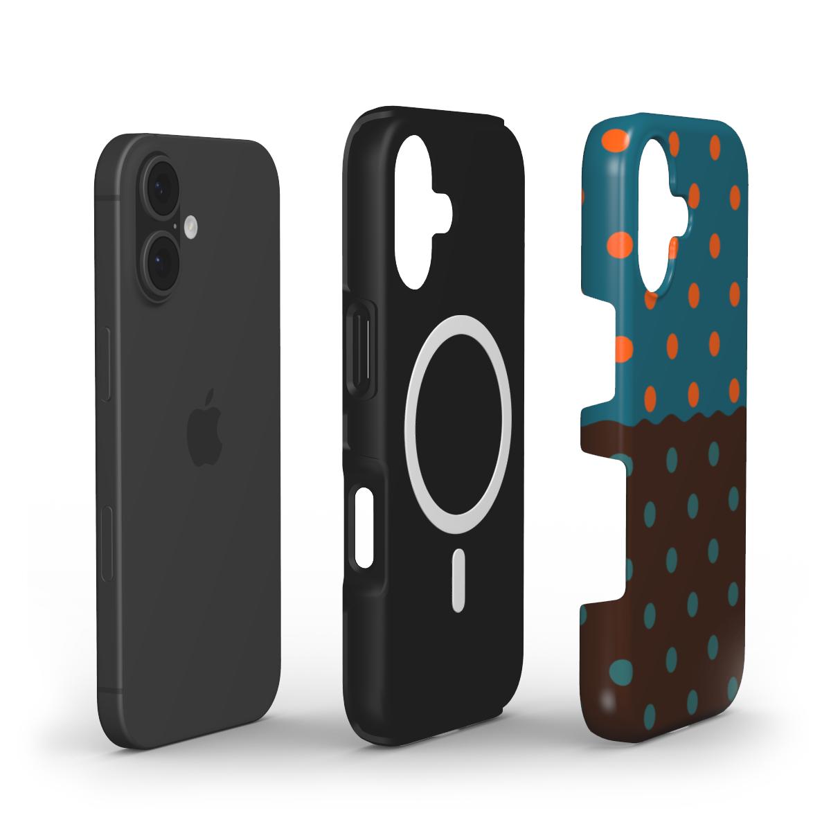Reflection Dots Brown & Teal - MagSafe Tough Case