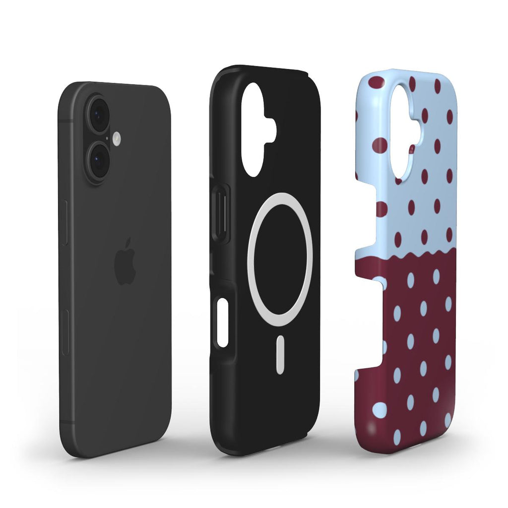 Reflection Dots Blue & Burgundy - MagSafe Tough Case