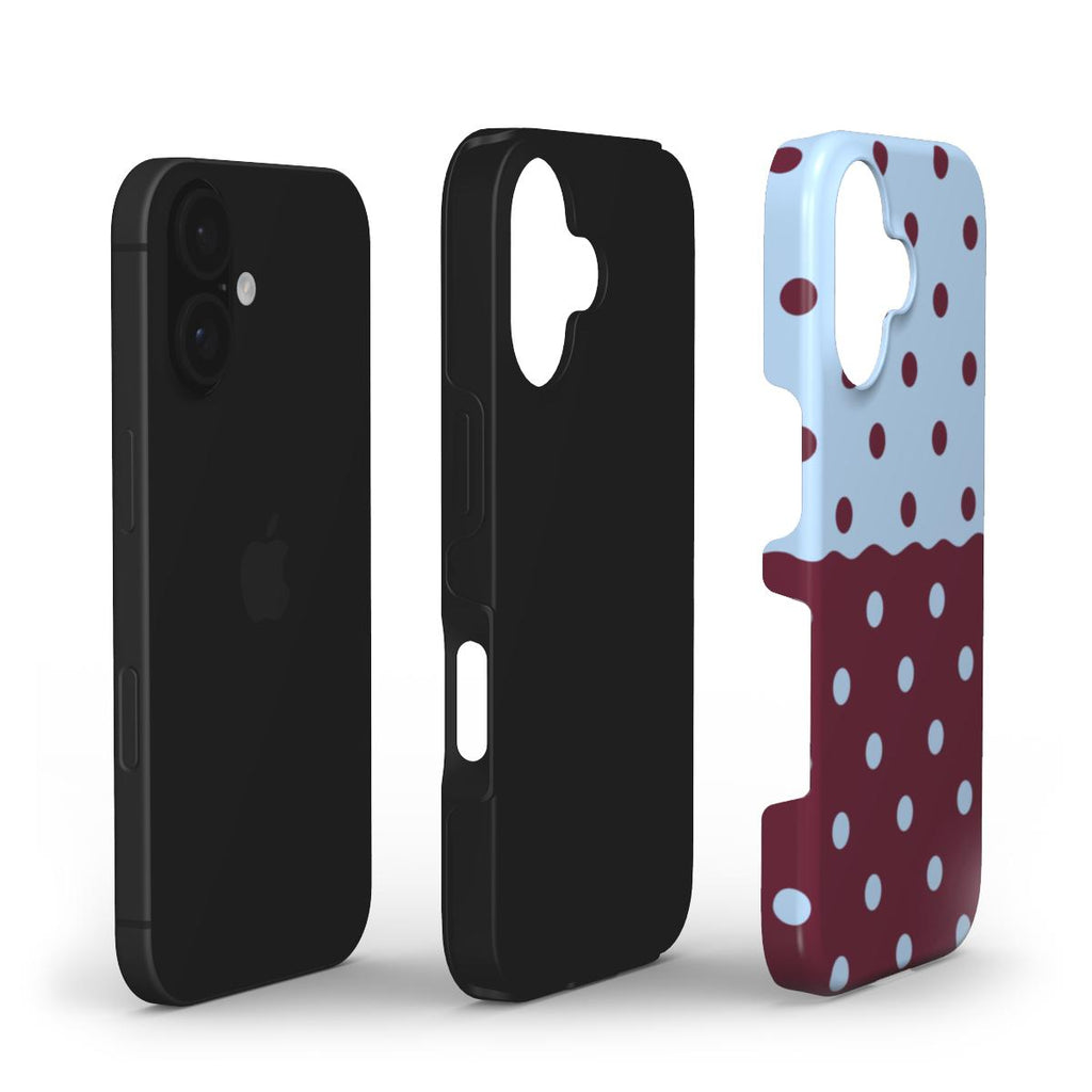 Reflection Dots Blue & Burgundy - Tough Case