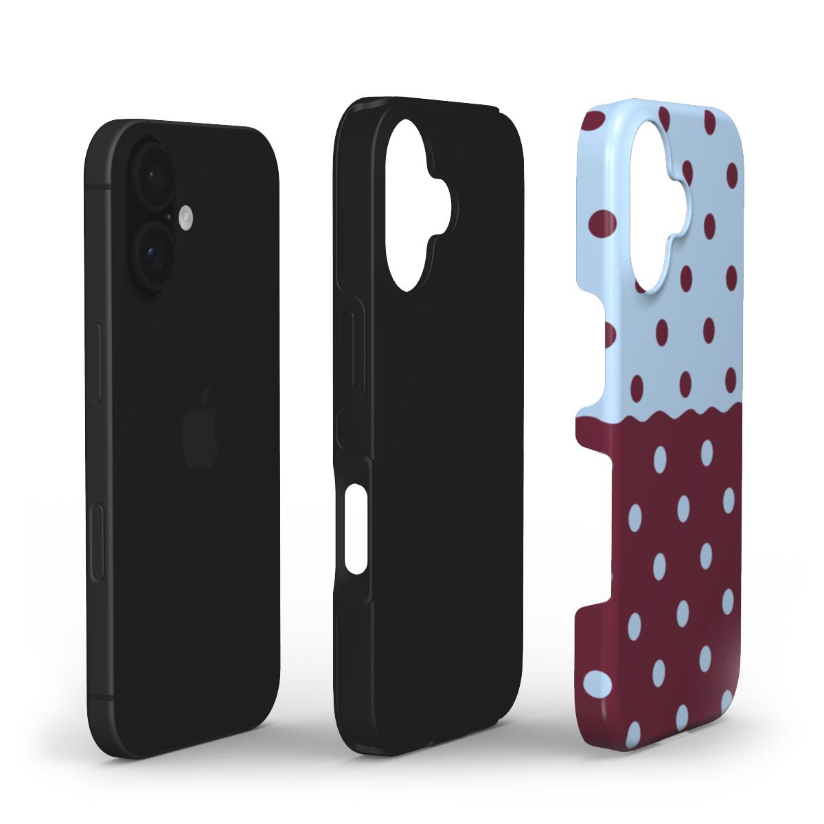 Reflection Dots Blue & Burgundy - Tough Case