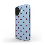 Dots Blue & Burgundy - Tough Case