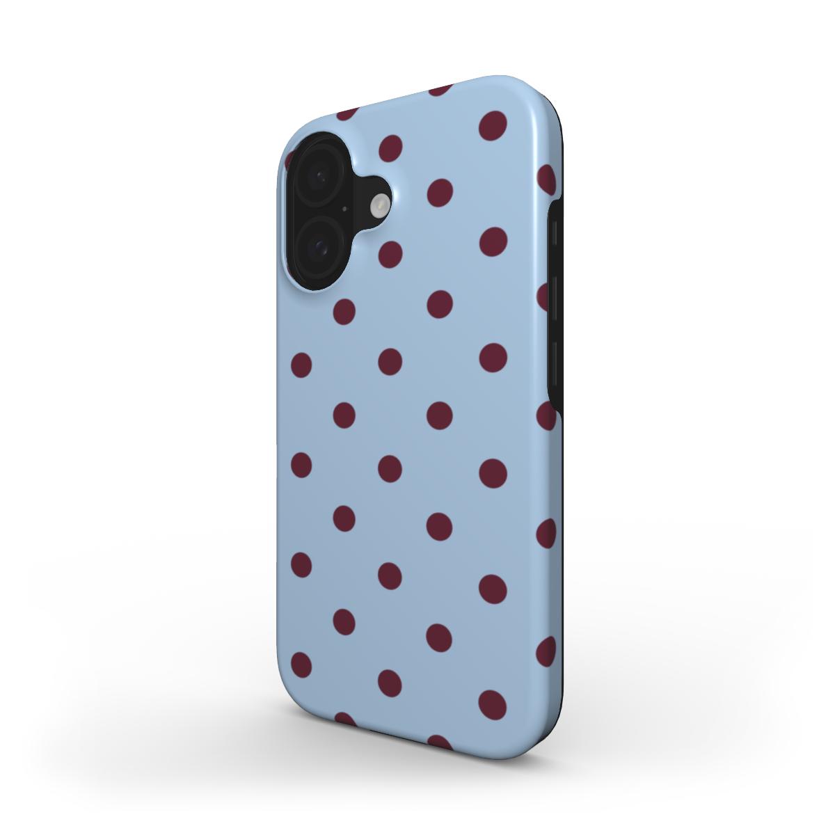 Dots Blue & Burgundy - Tough Case