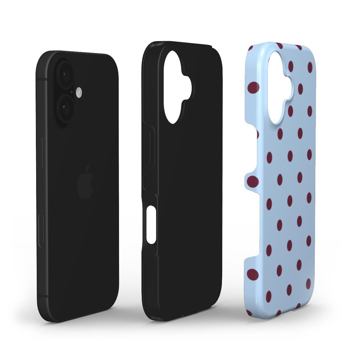 Dots Blue & Burgundy - Tough Case