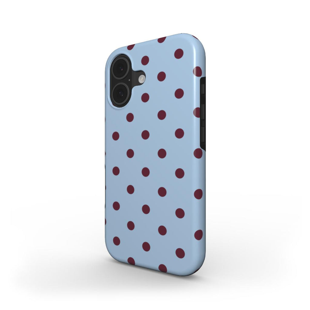Dots Blue & Burgundy  - MagSafe Tough Case