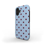 Dots Blue & Burgundy  - MagSafe Tough Case