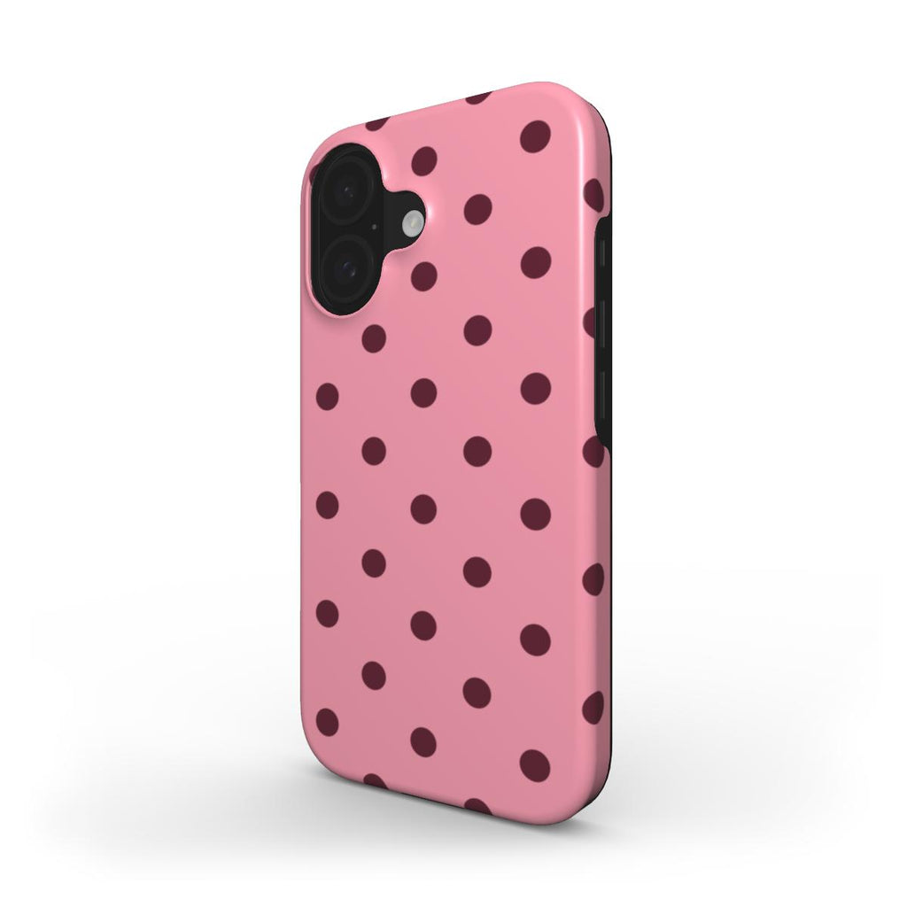 Dots Pink & Burgundy - Tough Case
