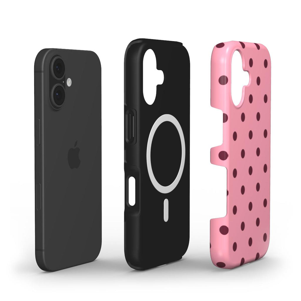 Dots Pink & Burgundy - MagSafe Tough Case