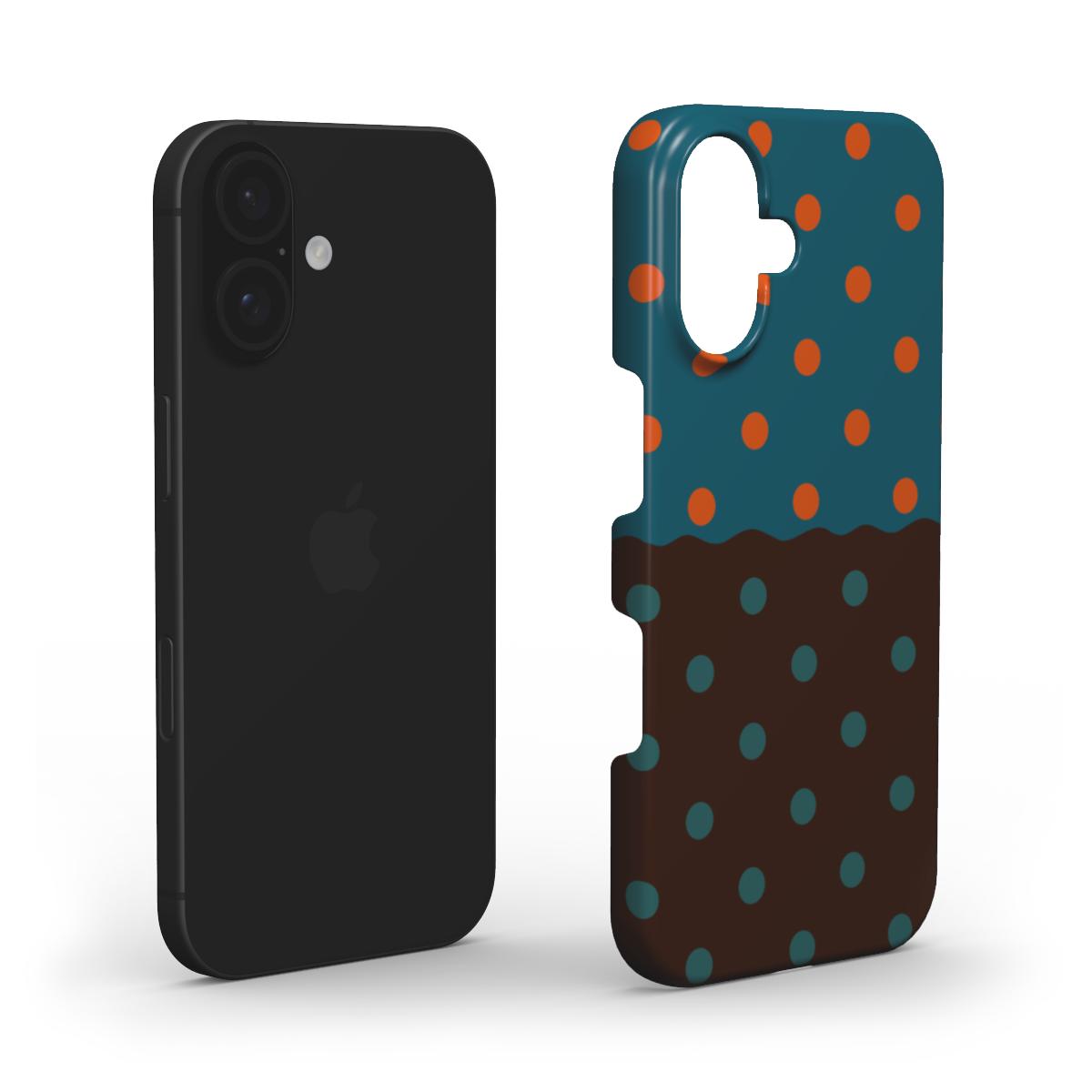 Reflection Dots Brown & Teal - Slim Case
