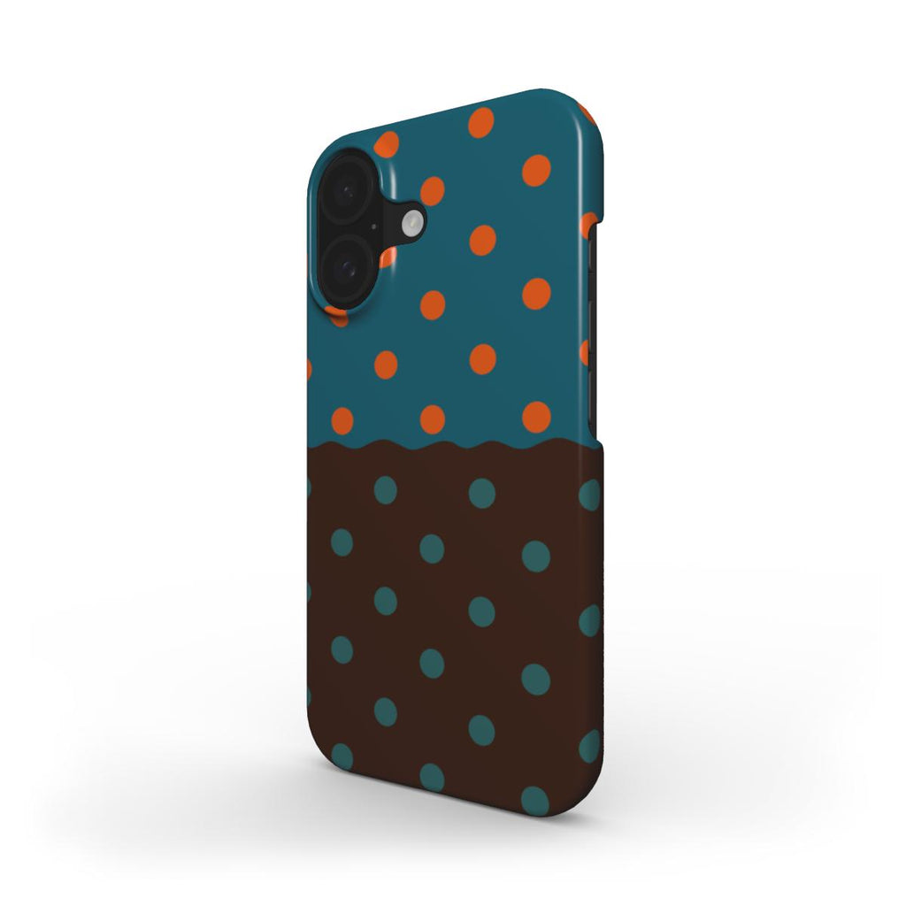 Reflection Dots Brown & Teal - Slim Case