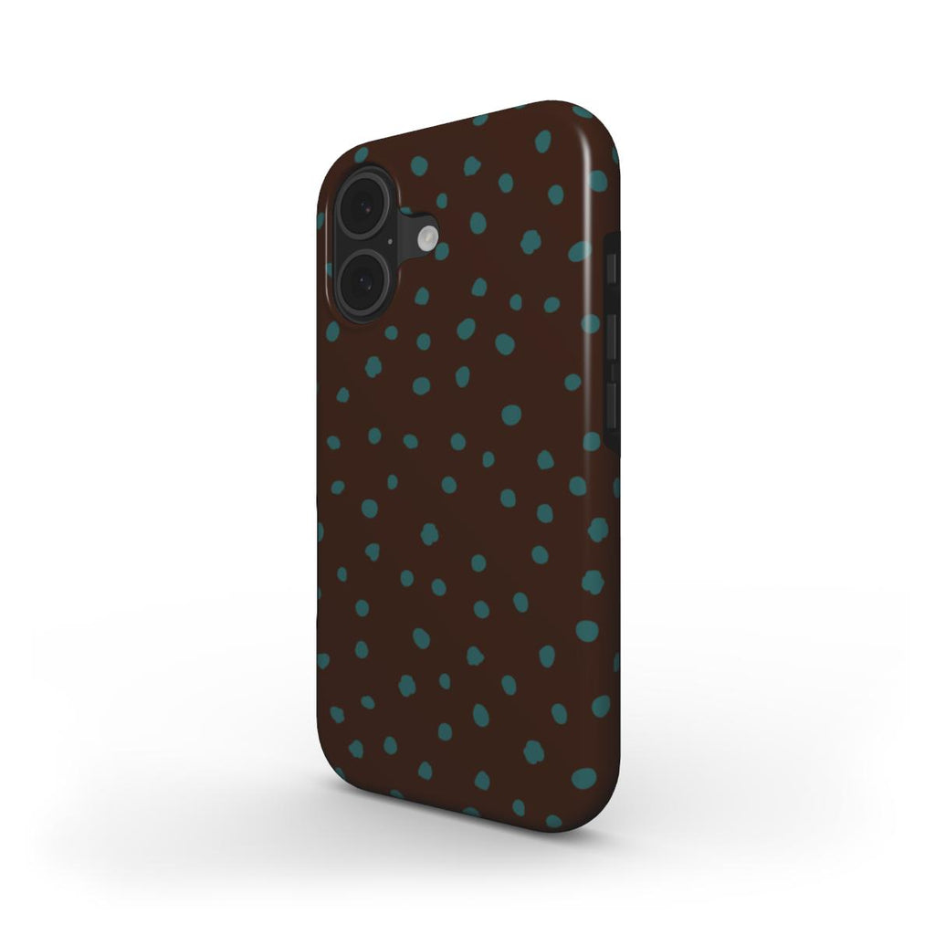 Wild Dots Brown & Teal - MagSafe Tough Case