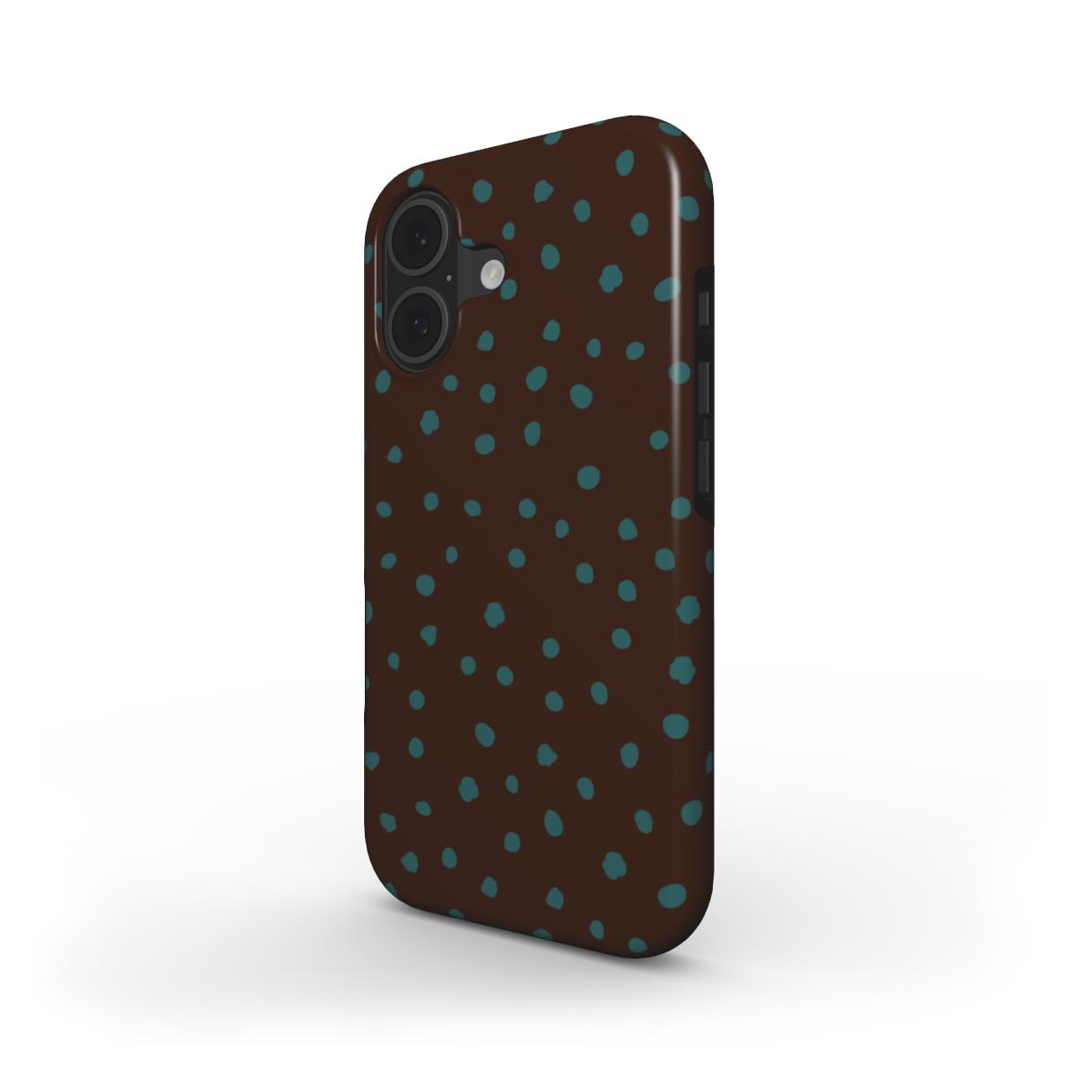 Wild Dots Brown & Teal - MagSafe Tough Case