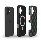 Jumbo Dots Brown & Teal - MagSafe Tough Case