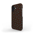 Wild Dots Brown & Teal - Slim Case