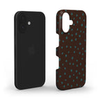 Wild Dots Brown & Teal - Slim Case