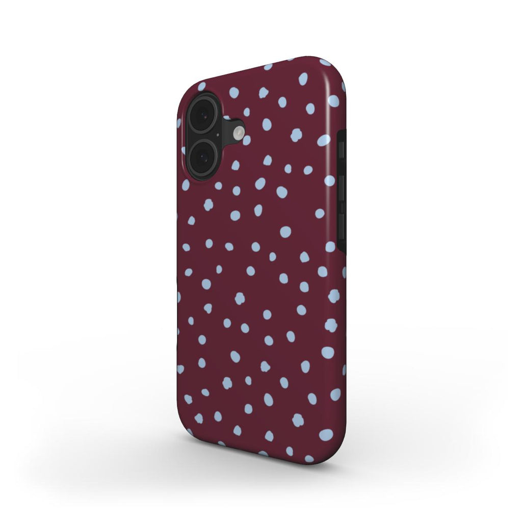 Wild Dots Burgundy & Blue  - MagSafe Tough Case