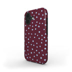 Wild Dots Burgundy & Blue  - MagSafe Tough Case