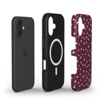 Wild Dots Burgundy & Blue  - MagSafe Tough Case