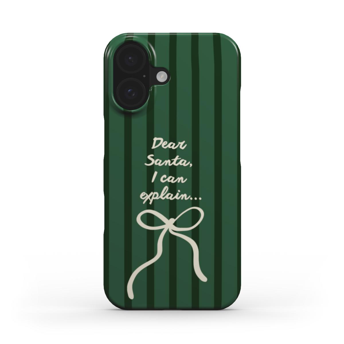Dear Santa Green - Slim Case