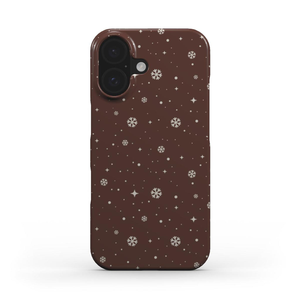 Snowflakes Brown - Slim Case