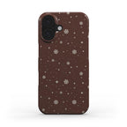 Snowflakes Brown - Slim Case