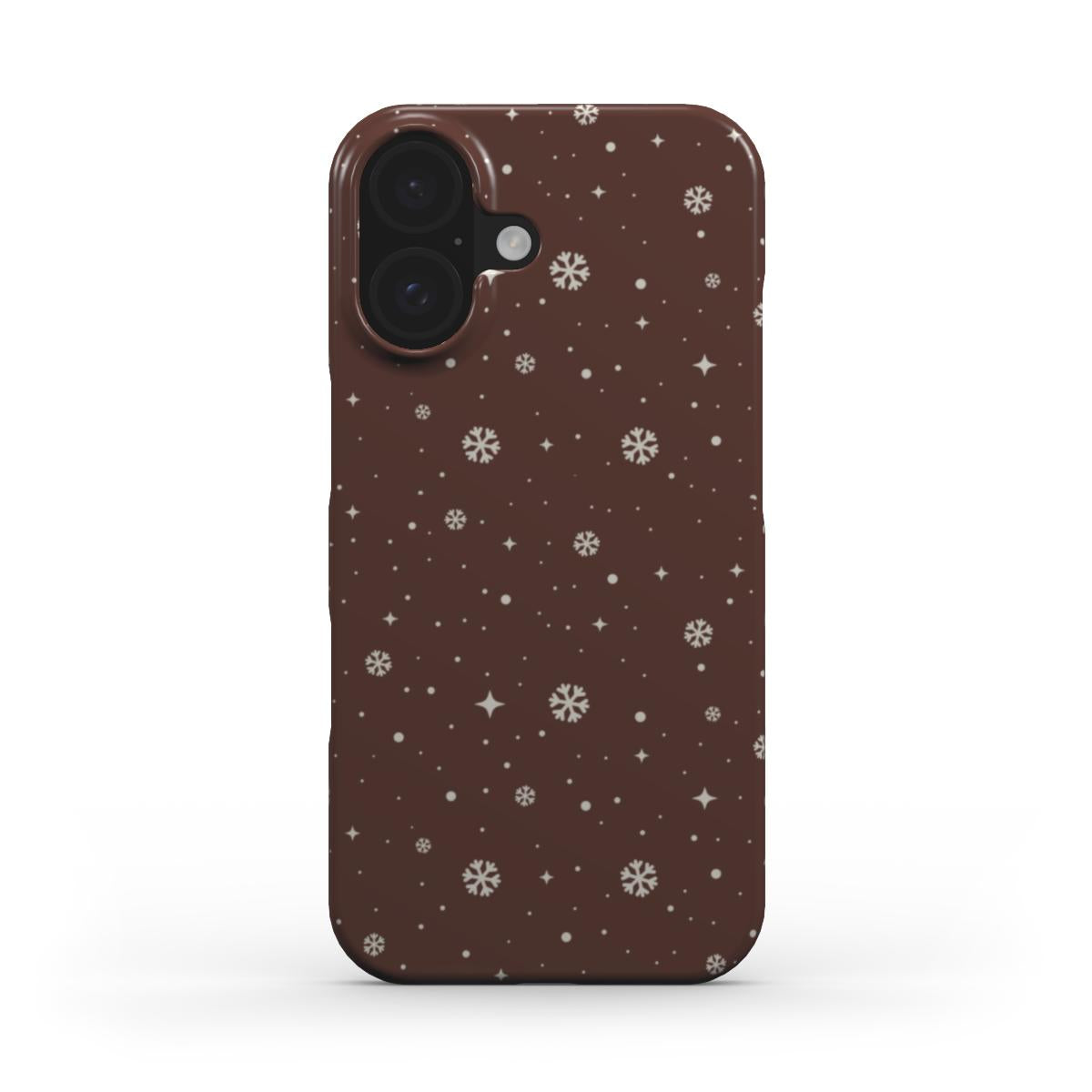 Snowflakes Brown - Slim Case