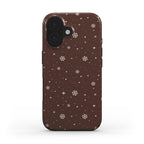 Snowflakes Brown - Tough Case