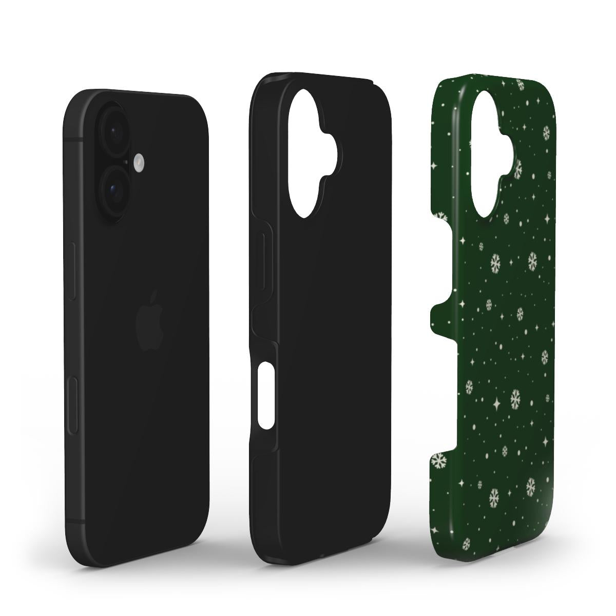 Snowflakes Green - Tough Case