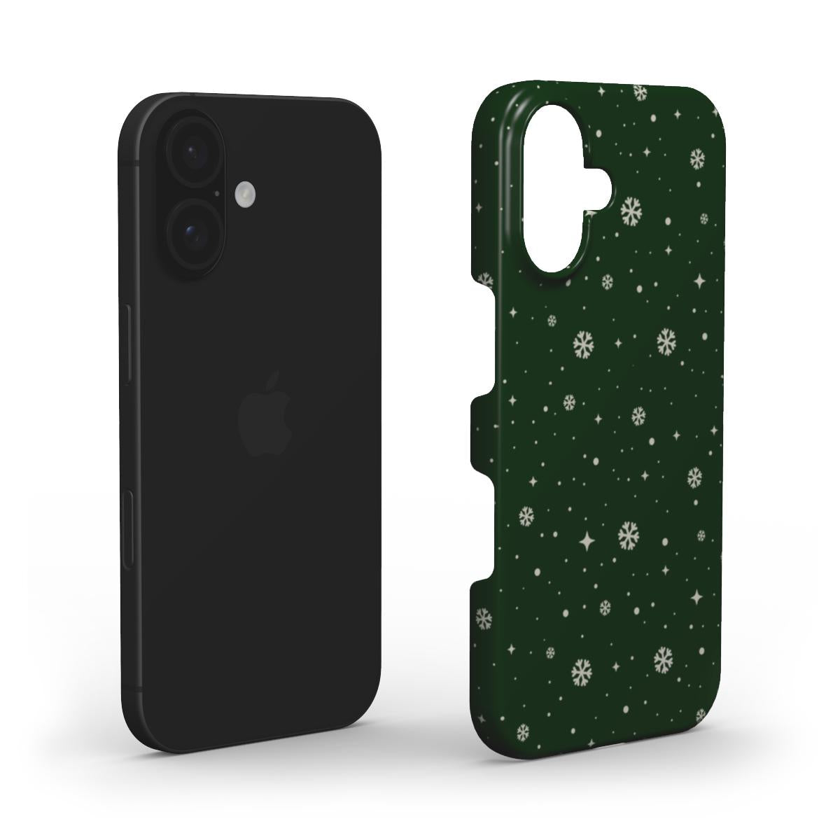 Snowflakes Green - Slim Case