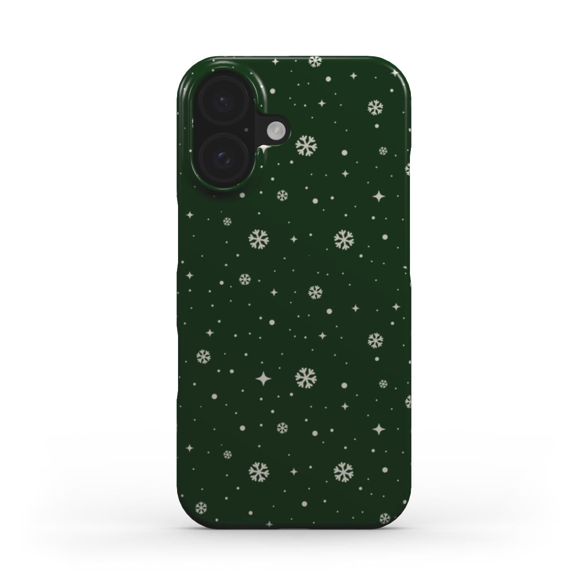 Snowflakes Green - Slim Case