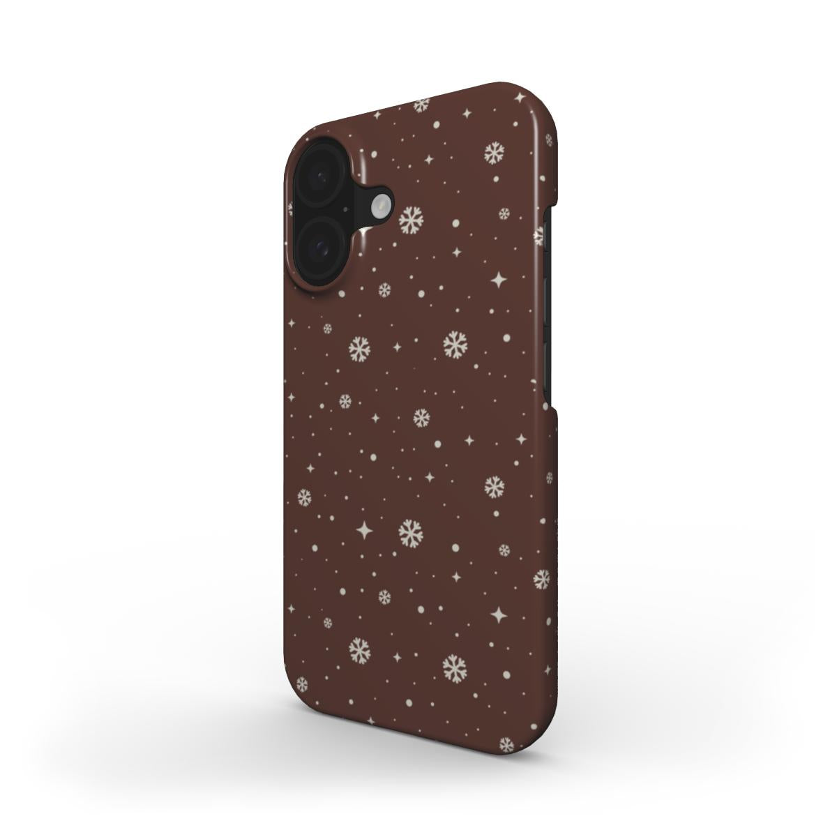 Snowflakes Brown - Slim Case