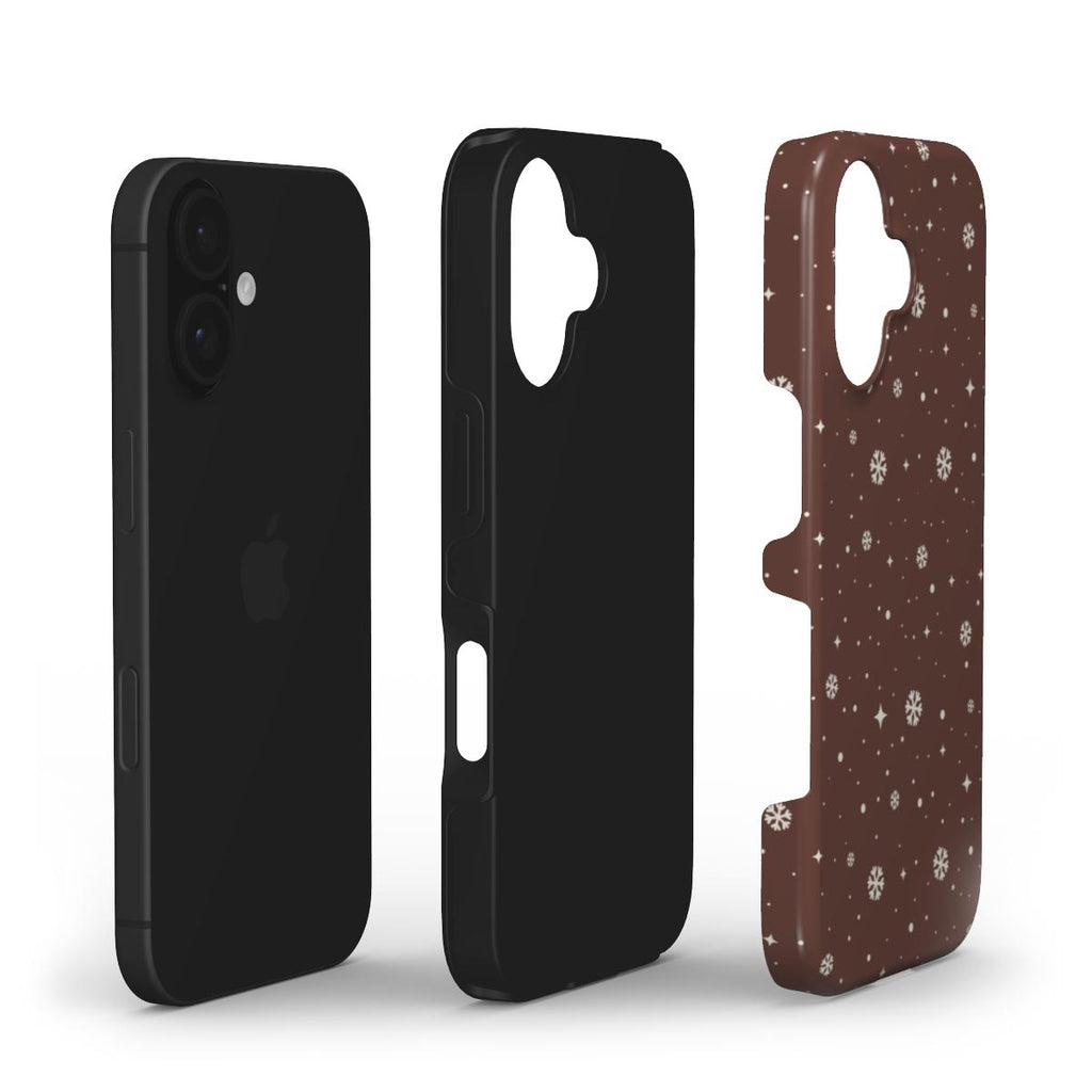 Snowflakes Brown - Tough Case