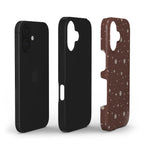 Snowflakes Brown - Tough Case