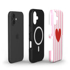 Striped Heart - MagSafe Tough Case