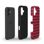 Pink Burgundy Gingham - Tough Case