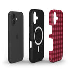 Pink Burgundy Gingham - MagSafe Tough Case