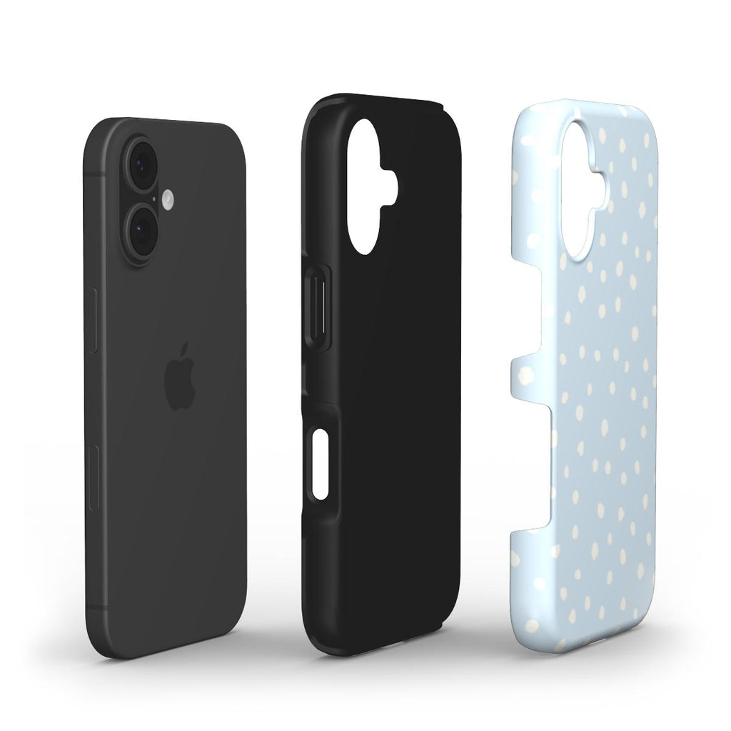 Cloud Dancer White Wild Dots - Tough Case
